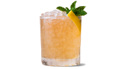 Whiskey Smash made with Canadian Mist